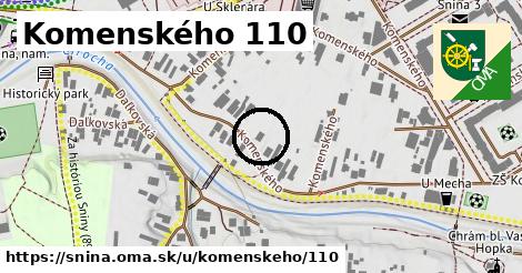 Komenského 110, Snina