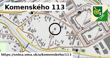 Komenského 113, Snina