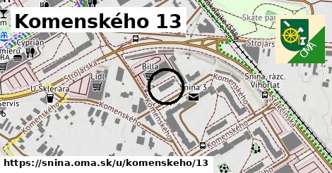 Komenského 13, Snina