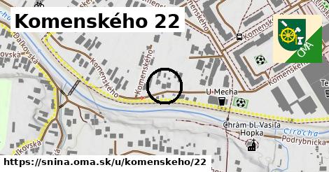 Komenského 22, Snina