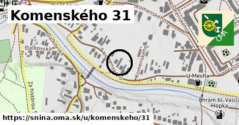 Komenského 31, Snina