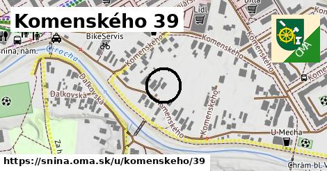 Komenského 39, Snina