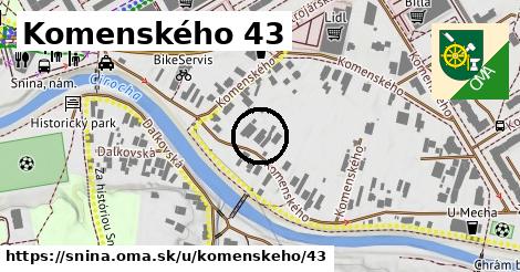 Komenského 43, Snina