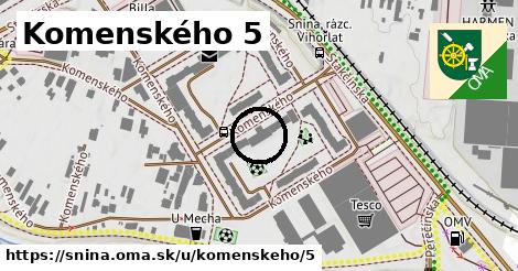 Komenského 5, Snina