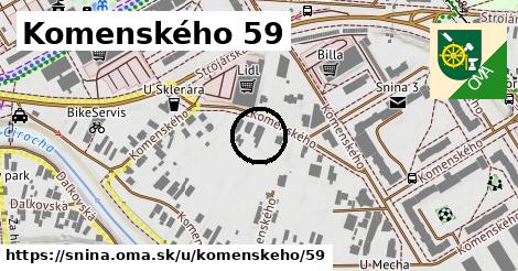 Komenského 59, Snina