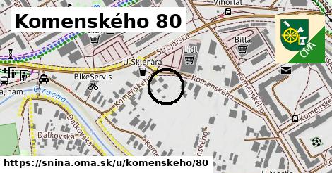 Komenského 80, Snina