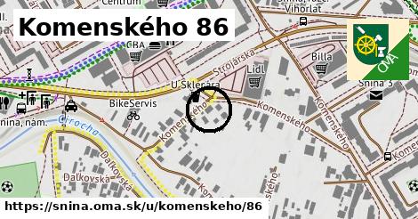 Komenského 86, Snina