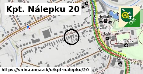 Kpt. Nálepku 20, Snina