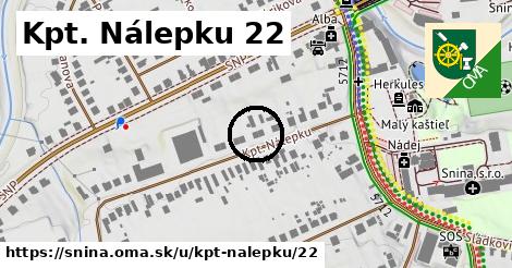 Kpt. Nálepku 22, Snina