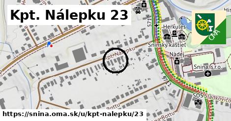 Kpt. Nálepku 23, Snina