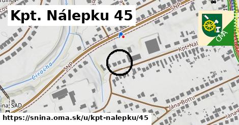 Kpt. Nálepku 45, Snina