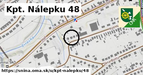 Kpt. Nálepku 48, Snina