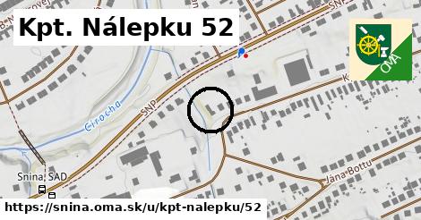 Kpt. Nálepku 52, Snina