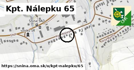 Kpt. Nálepku 65, Snina