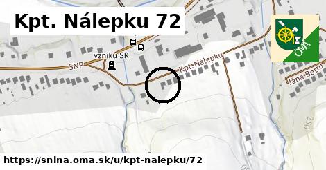 Kpt. Nálepku 72, Snina