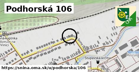 Podhorská 106, Snina