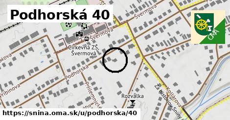 Podhorská 40, Snina