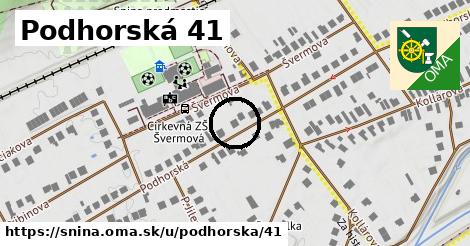 Podhorská 41, Snina
