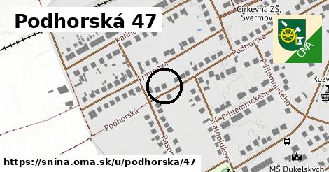 Podhorská 47, Snina