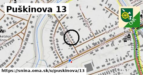 Puškinova 13, Snina