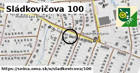 Sládkovičova 100, Snina