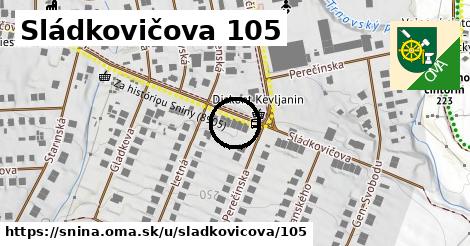 Sládkovičova 105, Snina