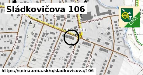 Sládkovičova 106, Snina
