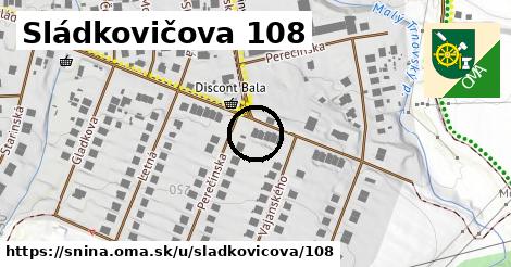 Sládkovičova 108, Snina