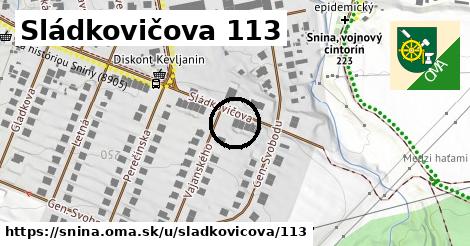 Sládkovičova 113, Snina