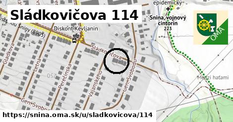 Sládkovičova 114, Snina