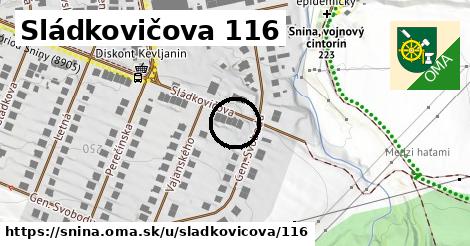 Sládkovičova 116, Snina