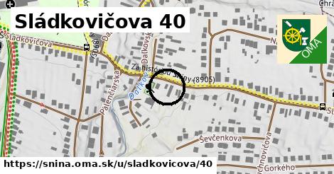Sládkovičova 40, Snina