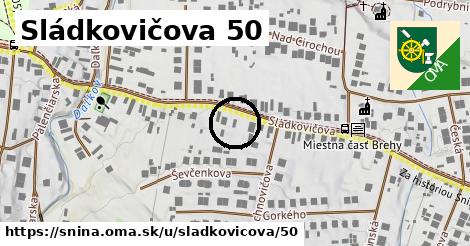 Sládkovičova 50, Snina