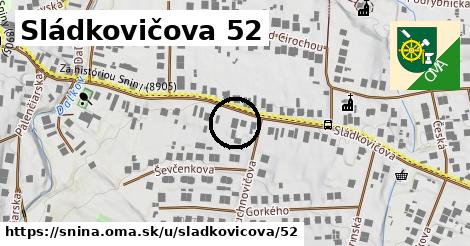 Sládkovičova 52, Snina