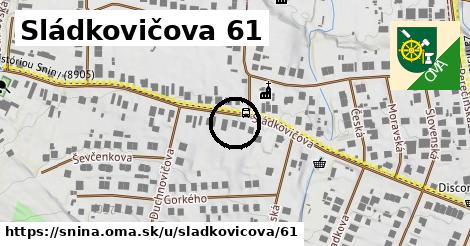 Sládkovičova 61, Snina