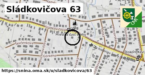 Sládkovičova 63, Snina