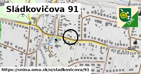 Sládkovičova 91, Snina