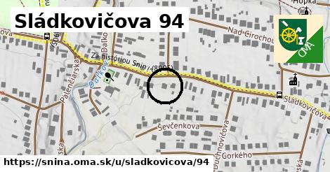 Sládkovičova 94, Snina