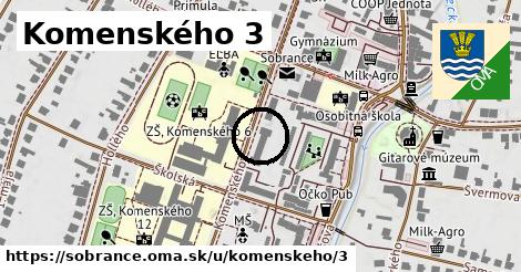 Komenského 3, Sobrance