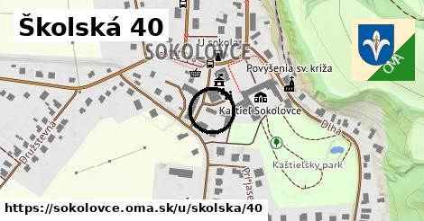 Školská 40, Sokolovce