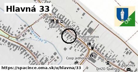 Hlavná 33, Špačince