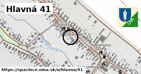 Hlavná 41, Špačince