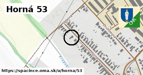Horná 53, Špačince