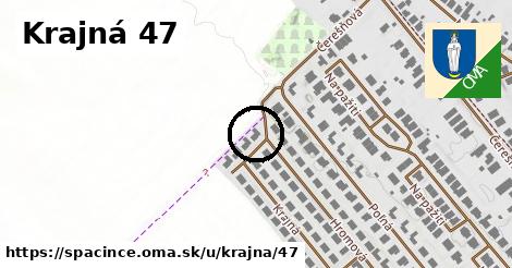Krajná 47, Špačince