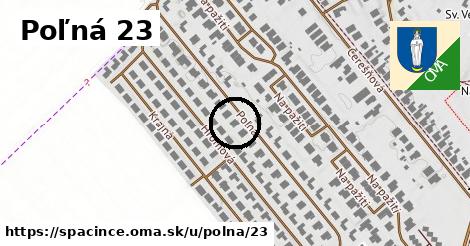 Poľná 23, Špačince