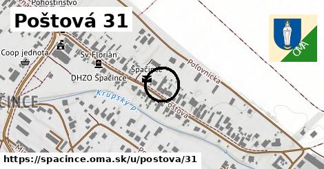 Poštová 31, Špačince