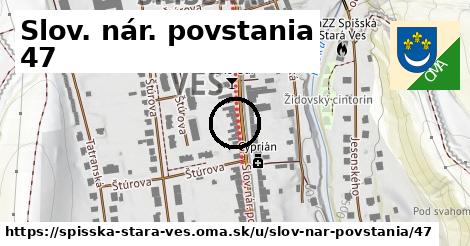 Slov. nár. povstania 47, Spišská Stará Ves