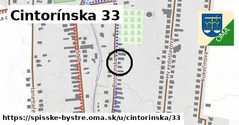 Cintorínska 33, Spišské Bystré