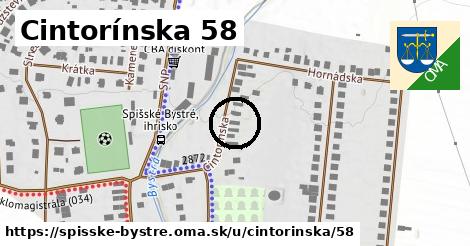 Cintorínska 58, Spišské Bystré