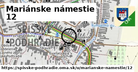 Mariánske námestie 12, Spišské Podhradie